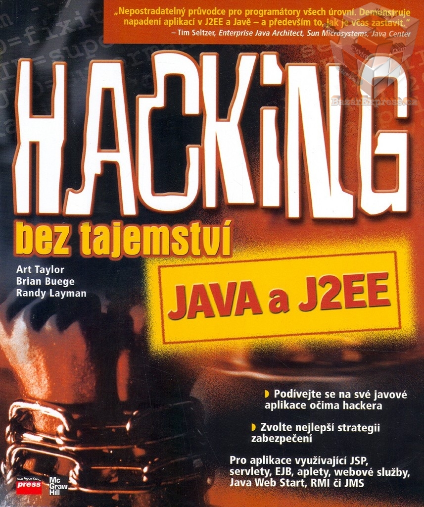 Kniha Hacking bez tajemsví JAVA a J2EE