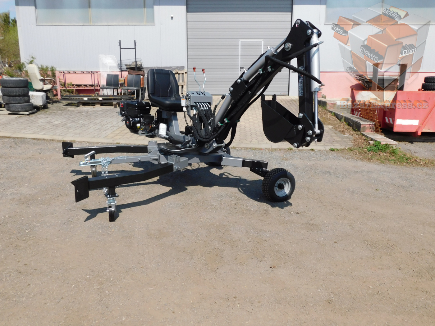 Minibagr Jansen MB-360°  benzínový kráčející bagr