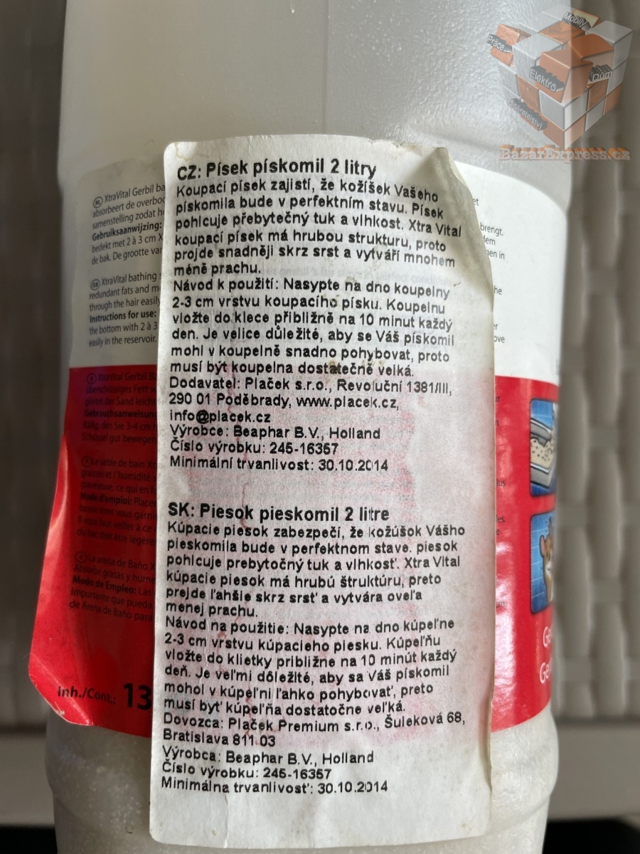 Písek koupací pro pískomila