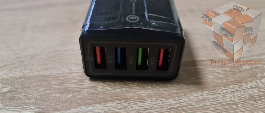 4xUSB nabíječka s Quick Charge 3.0 výkonem