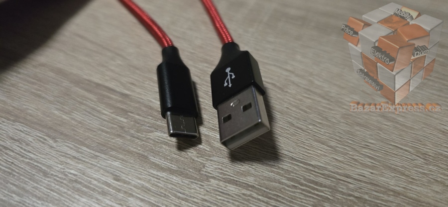USB-C nabíjecí a datový kabel s délkou 2 metry