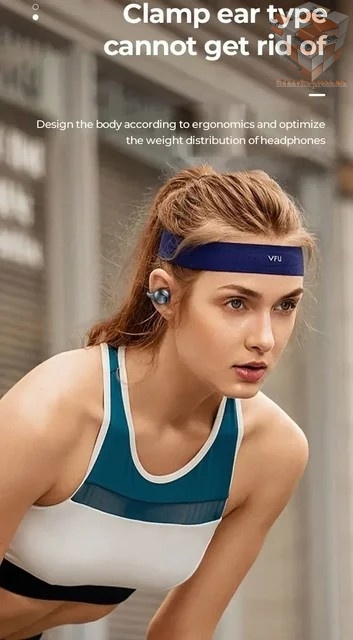 Bezdrátová sluchátka s uchycením za ucho pro sport