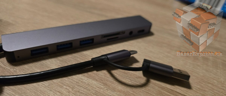 USB-C/USB hub s SD,microSD, USB 3.0&USB 2.0,Jack