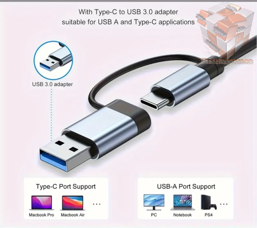 USB-C/USB hub s SD,microSD, USB 3.0&USB 2.0,Jack