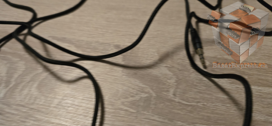 Hi-fi audio kabel 3,5mm/3,5mm s textilním opletem