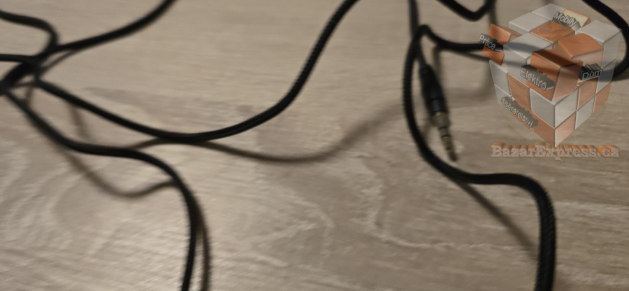 Hi-fi audio kabel 3,5mm/3,5mm s textilním opletem