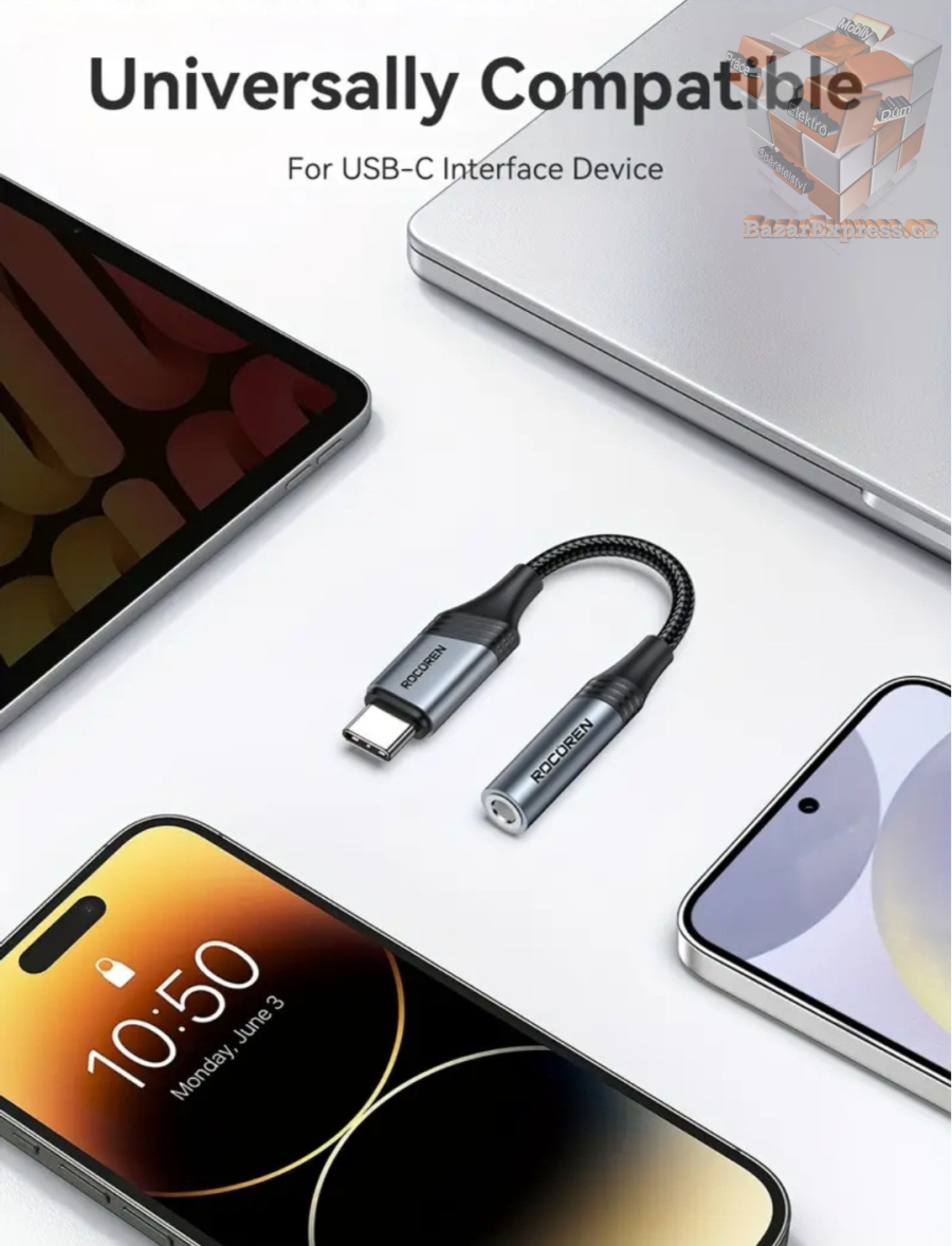 Redukce pro drátová sluchátka USB-C na 3,5mm Jack