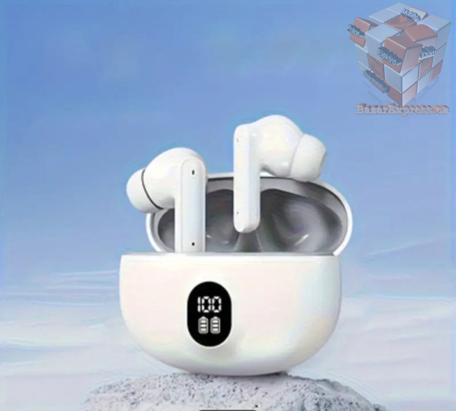 Bezdrátová sluchátka s displejem stavu nabití