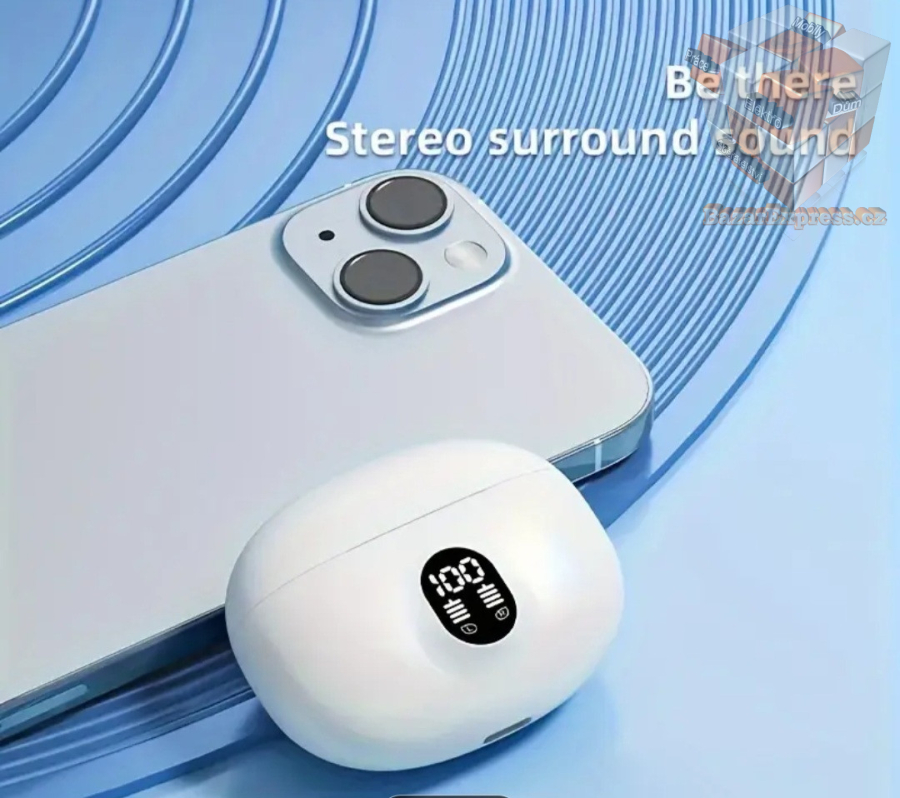 Bezdrátová sluchátka s displejem stavu nabití