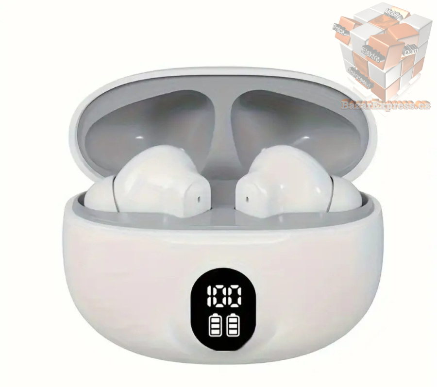 Bezdrátová sluchátka s displejem stavu nabití