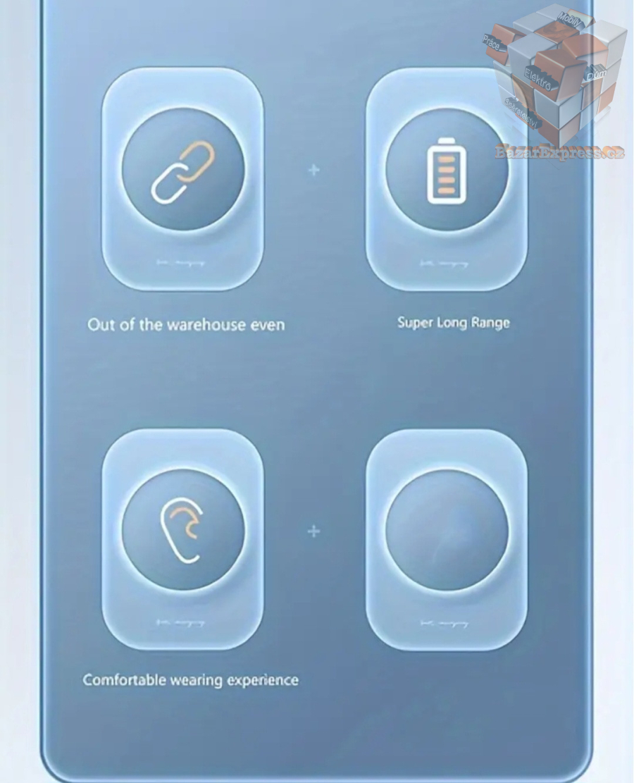 Bezdrátová sluchátka s displejem stavu nabití