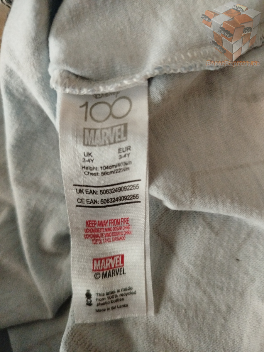 Tričko zn. Marvel vel.104