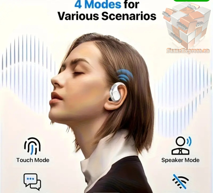 Bluetooth sluchátka s uchycením za uši