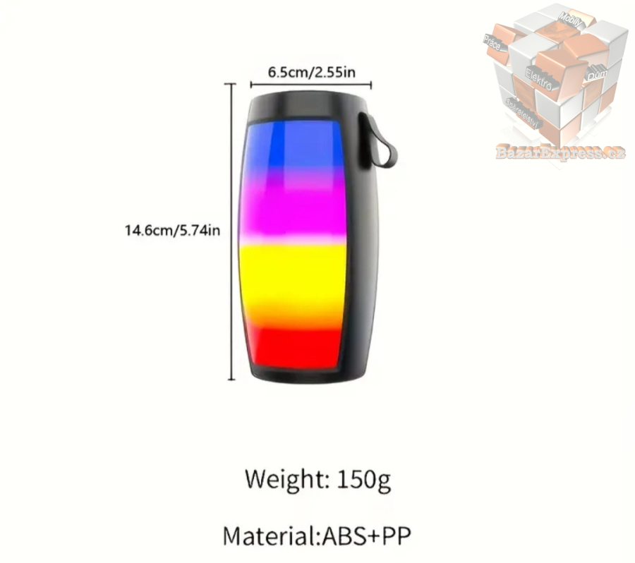 Bluetooth reproduktor s LED podsvícením