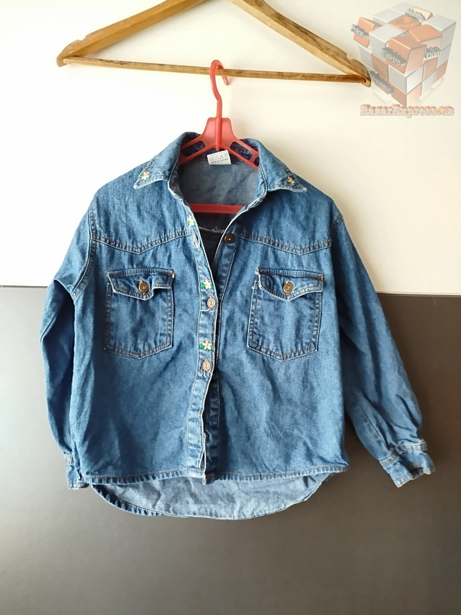 Džínová bunda zn. Lummy vel.134