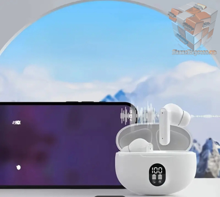 Bezdrátová sluchátka s displejem stavu nabití