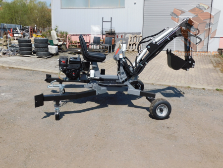 Minibagr Jansen MB-360°  benzínový kráčející bagr