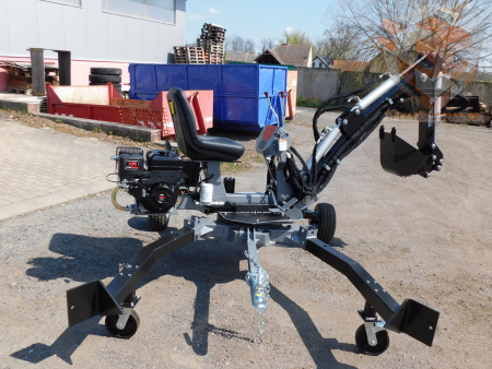 Minibagr Jansen MB-360°  benzínový kráčející bagr